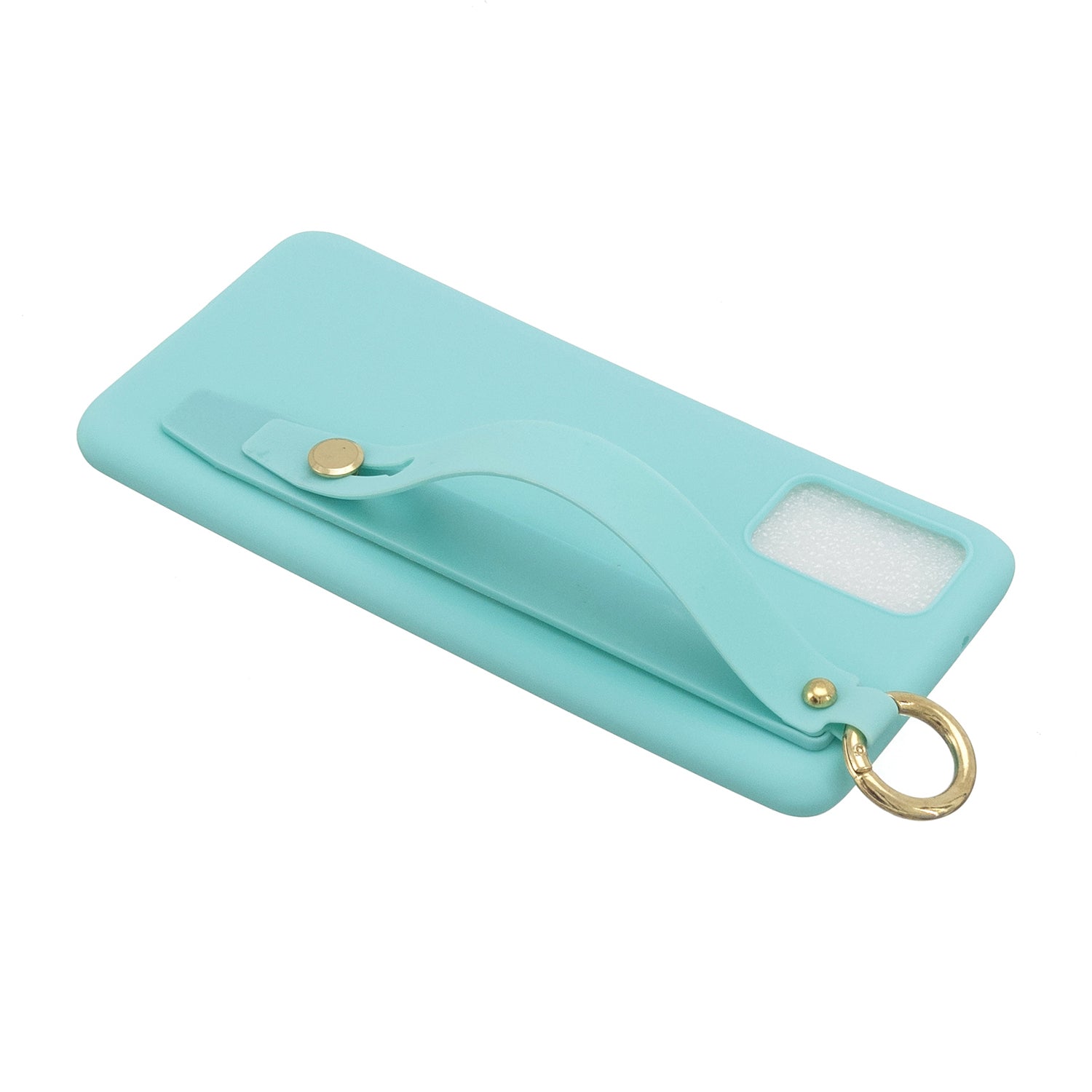 TPU Cell Phone Back Case with Wrist Strap Kickstand for Samsung Galaxy S20 Plus / S20 Plus 5G - Baby Blue TPU Cell Phone Back Case with Wrist Strap Kickstand for Samsung Galaxy S20 Plus / S20 Plus 5G - Baby Blue